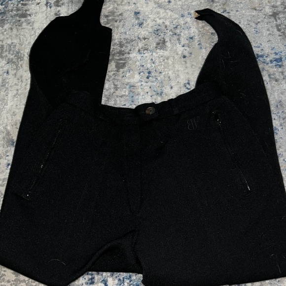 Belfe‎ & Belfe Vintage black wool blend stirrup ski pants made in Italy Sz 8 - Picture 4 of 13